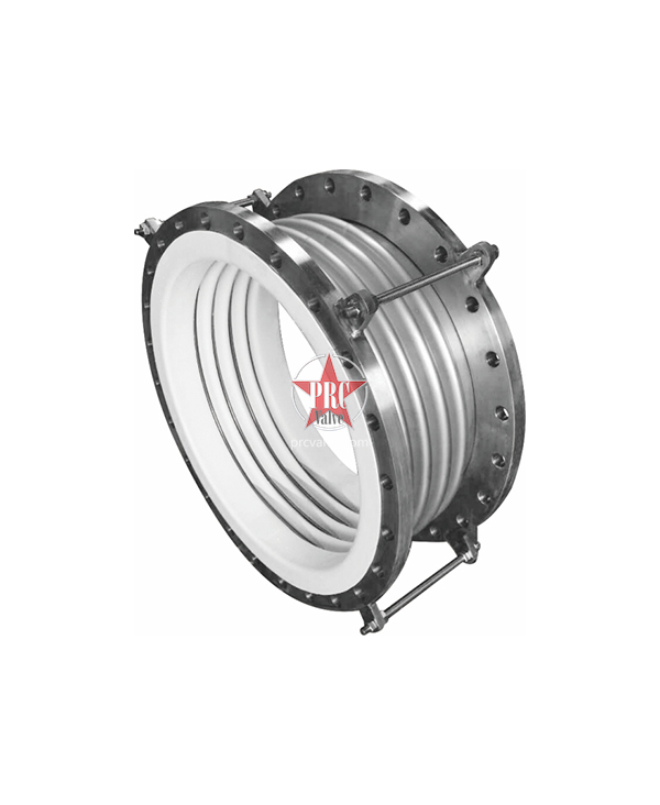 Steel lined fluorine compensator