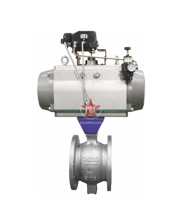 Pneumatic V-shaped Regulating Ball Valve