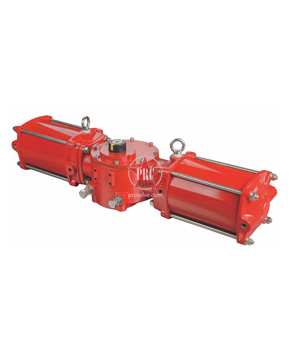 BW series dual cylinder double acting pneumatic actuator
