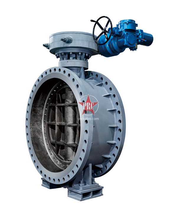 Special butterfly valve for aerospace wind tunnel