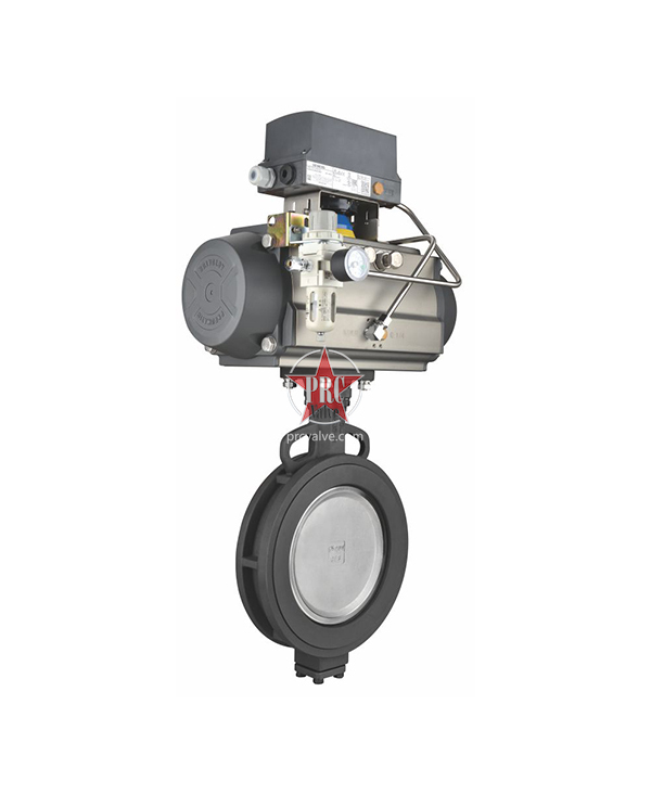 Pneumatic high-performance regulating butterfly valve