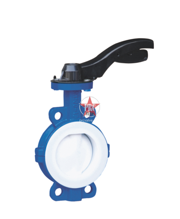 fluorine lined clamp butterfly valve (F4)