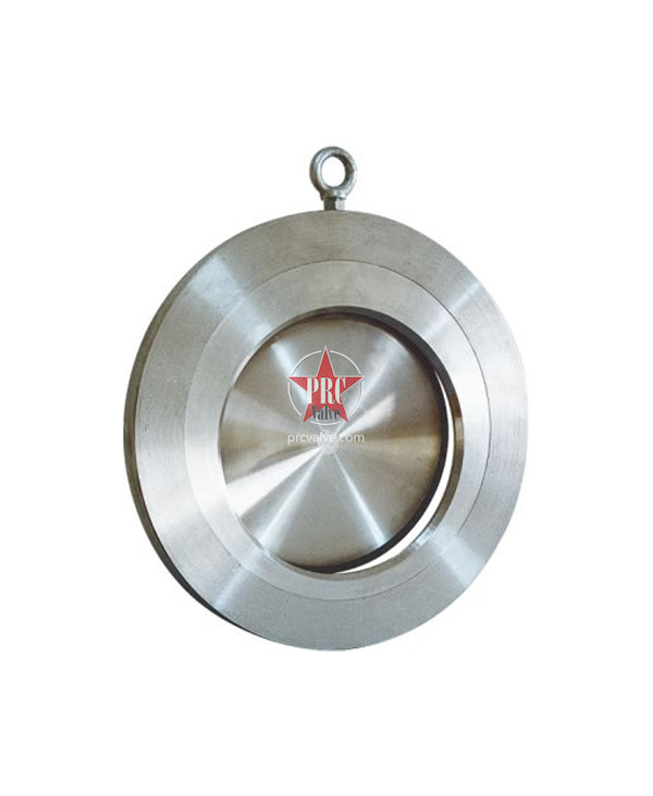 Double pinch swing check valve