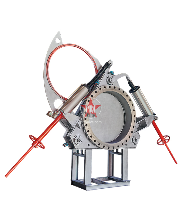 Manual fan-type blind valve