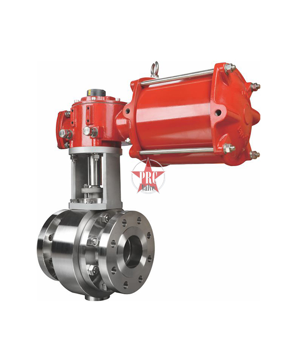 Pneumatic fixed hard sealed ball valve