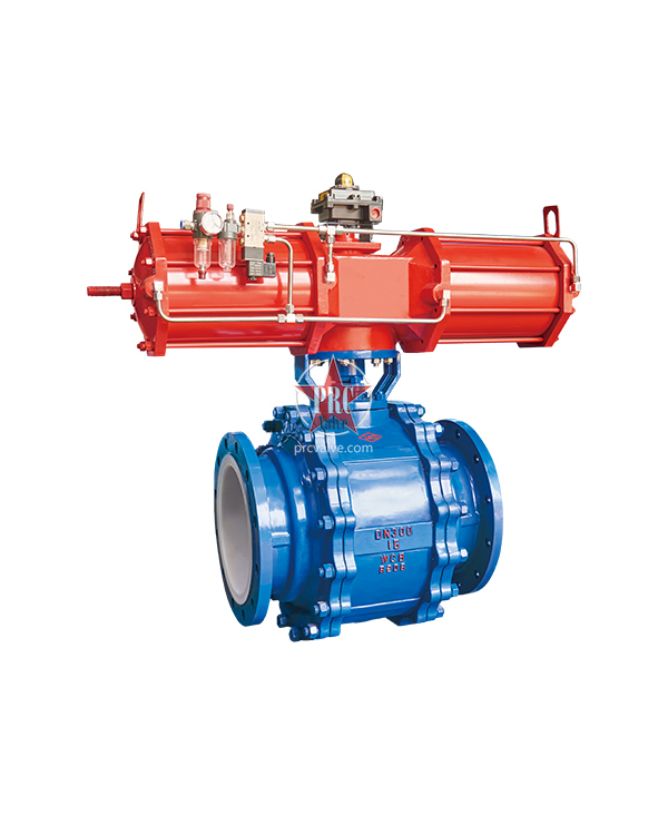 Fluorine lined electric ball valve