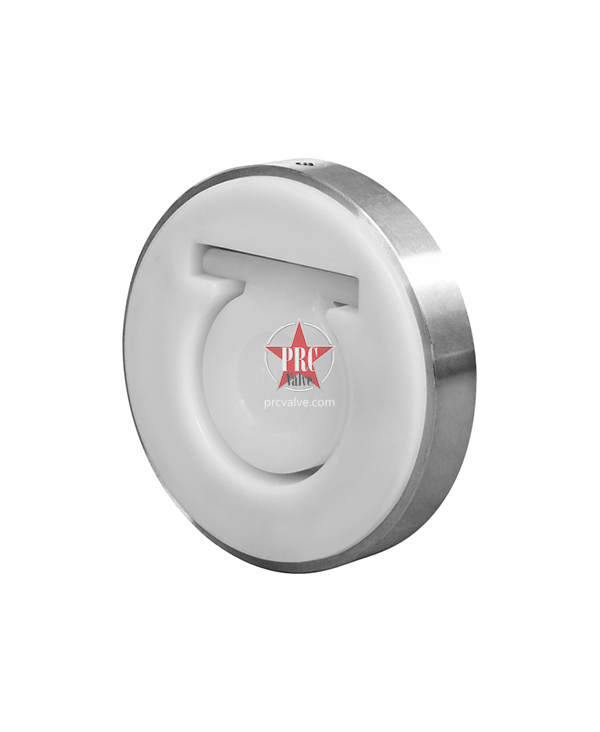 Fluorine lined wafer check valve