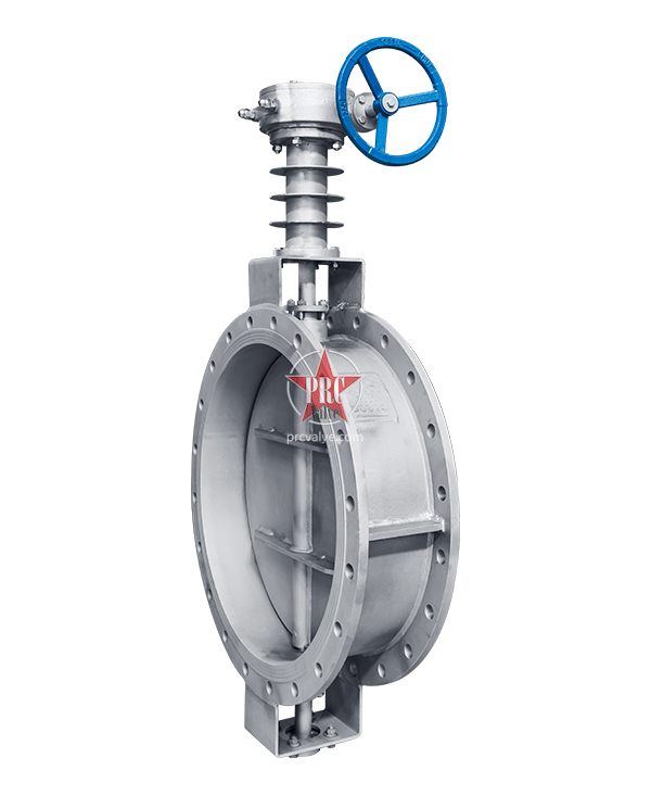 Manual high-temperature butterfly valve