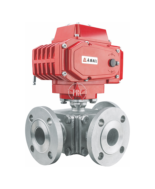 Three-way ball valve