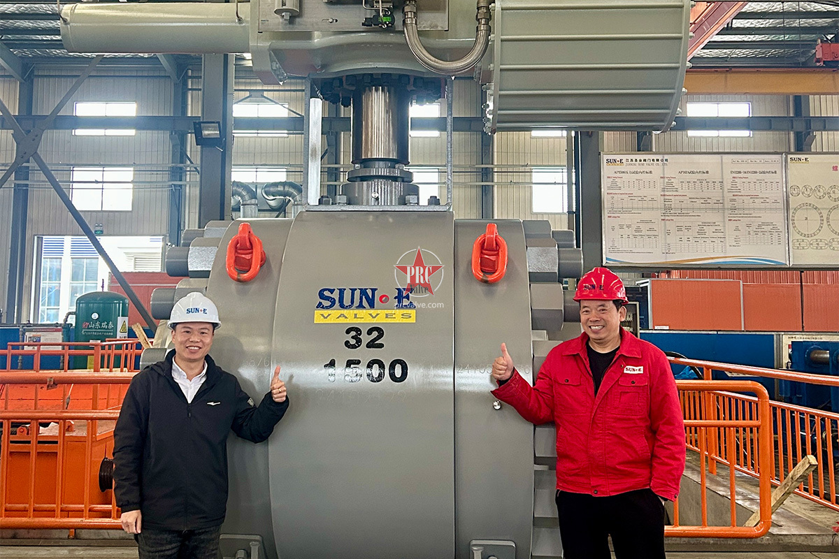 阿泰科与圣业阀门联手突破：32"-1500LB大口径高压球阀成功验收！