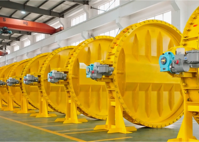 江苏华英阀业 —— DN2600-550 ℃ 高温蝶阀