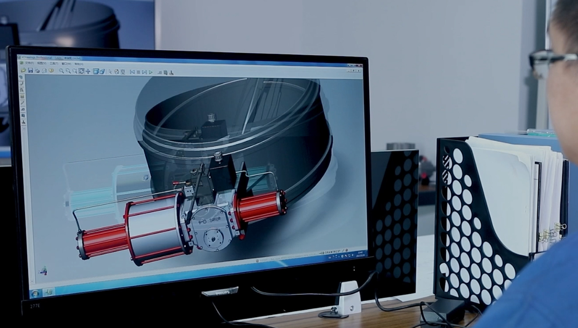 气动控制蝶阀研发设计