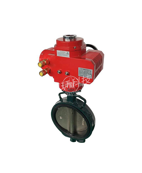 Electric adjustable flange butterfly valve