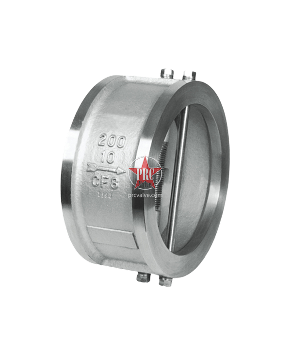 Clamp type double disc check valve