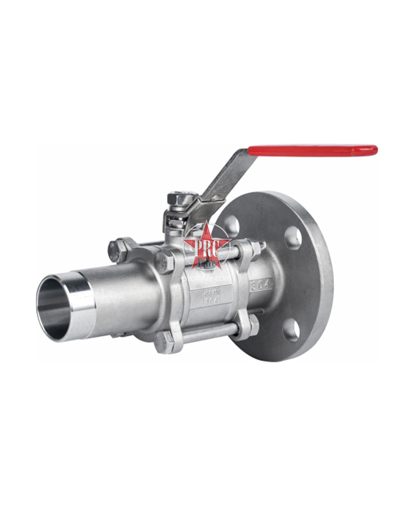 三片式焊接法兰球阀