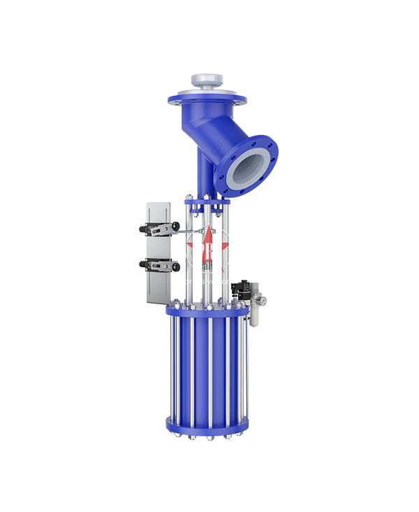 衬氟上展式放料阀