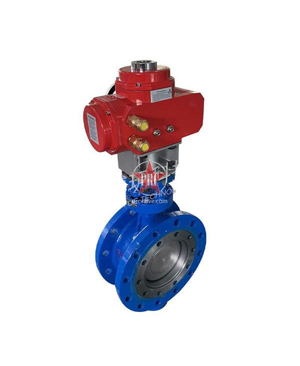 Electric adjustable flange butterfly valve