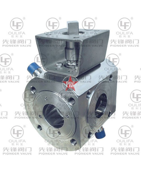 对夹式夹套三通球阀 BSQ74F