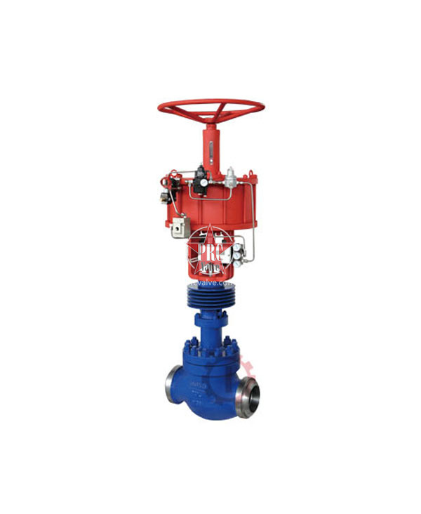 Pneumatic high temperature shut-off valve