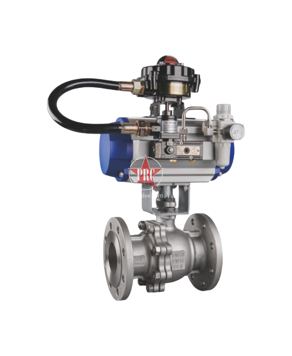 Double acting single electric explosion-proof switch cut-off valve