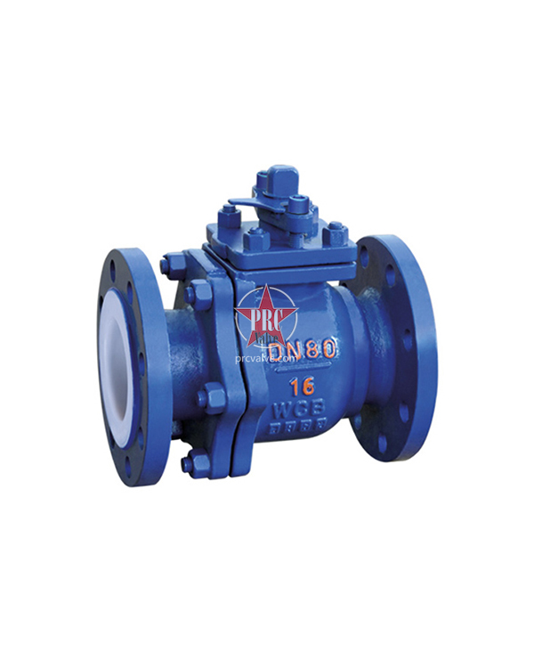 Fluorine-lined ball valves