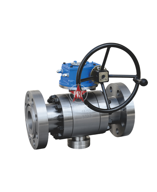 Fixed forged steel ball valve