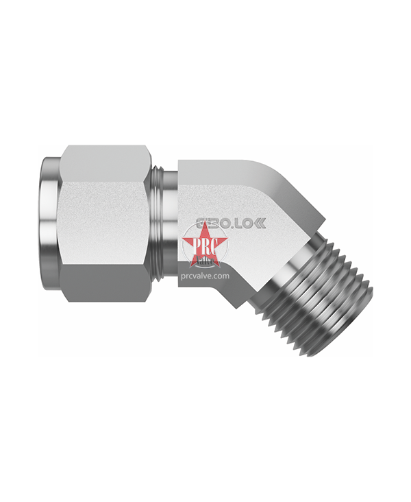 45°卡套阳螺纹弯头