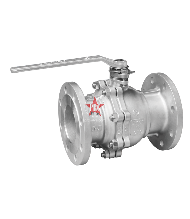 三片式法兰不锈钢球阀