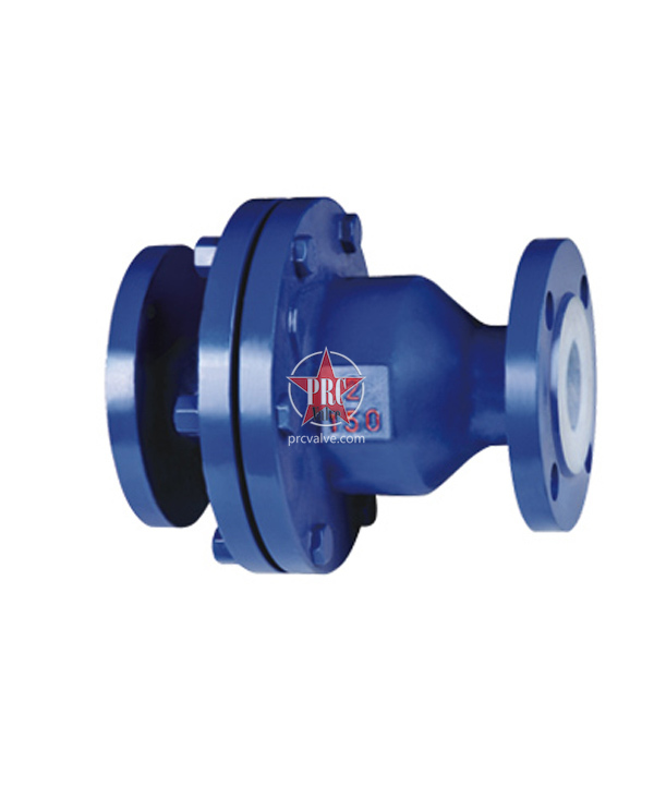 All-plastic ball core check valve