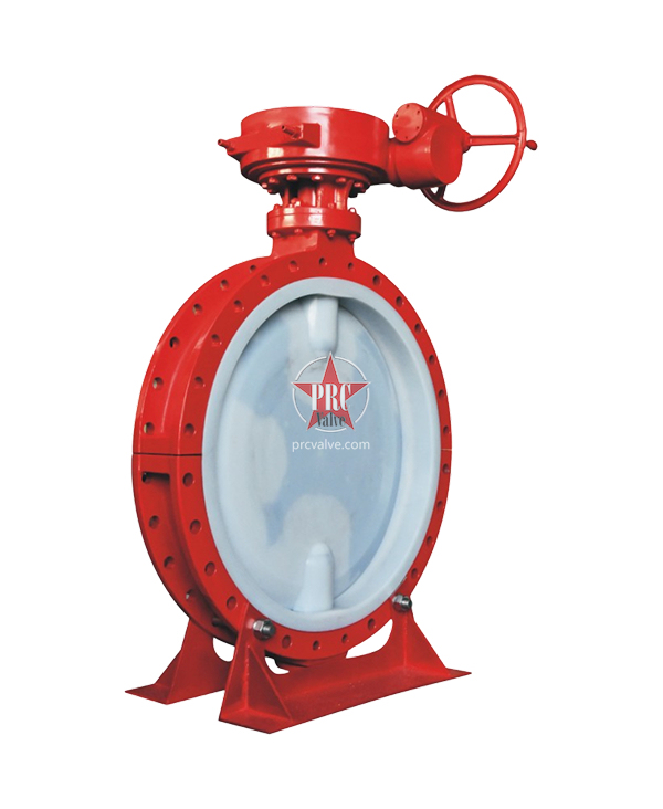 涡轮衬氟法兰蝶阀