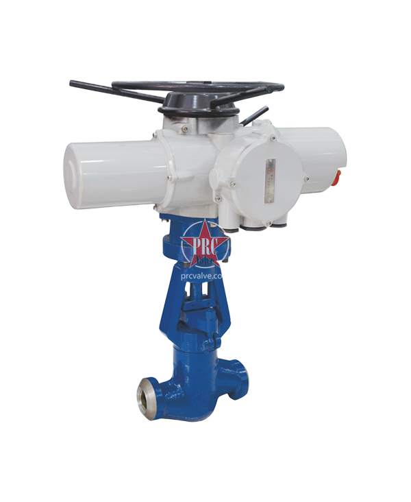 Electric power station shut-off valve