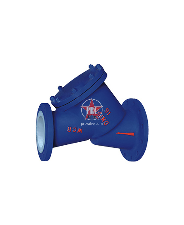 Fluorine-lined Y-type filter