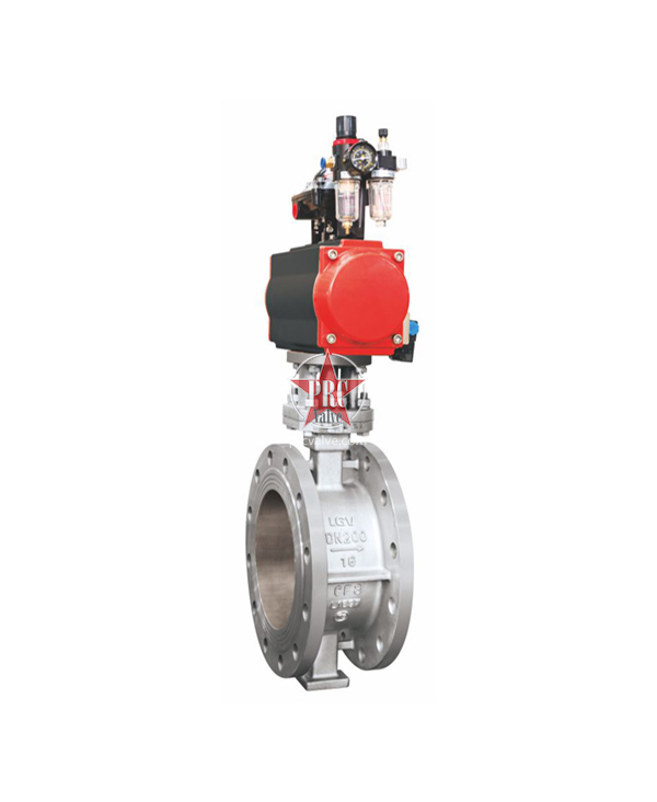 气动不锈钢法兰蝶阀