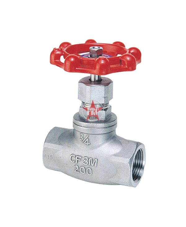 Internal screw stop valve