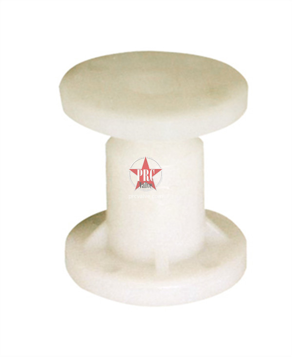 All-plastic ball core check valve