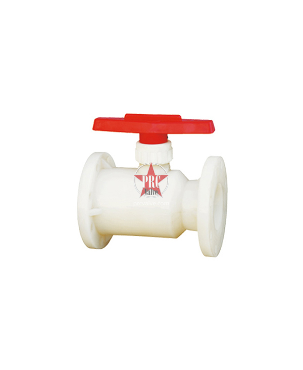 All-plastic flanged ball valve