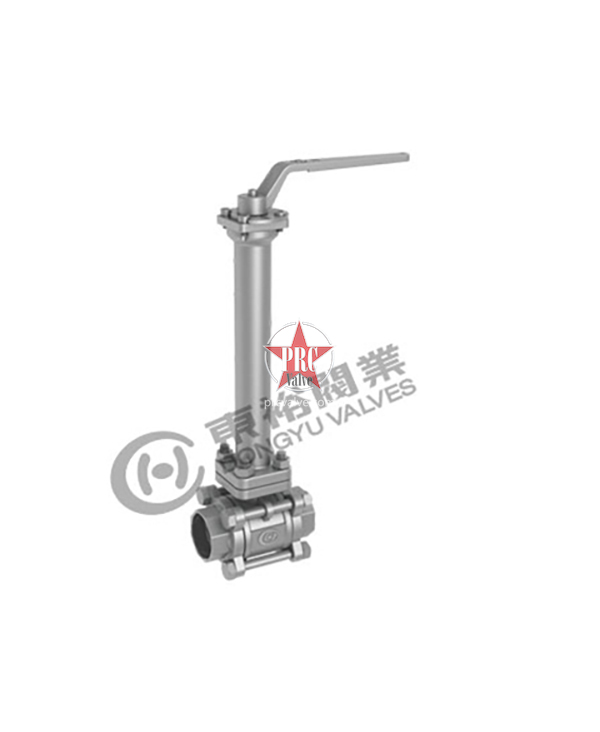 Three-piece full bore cryogenic welded ball valve