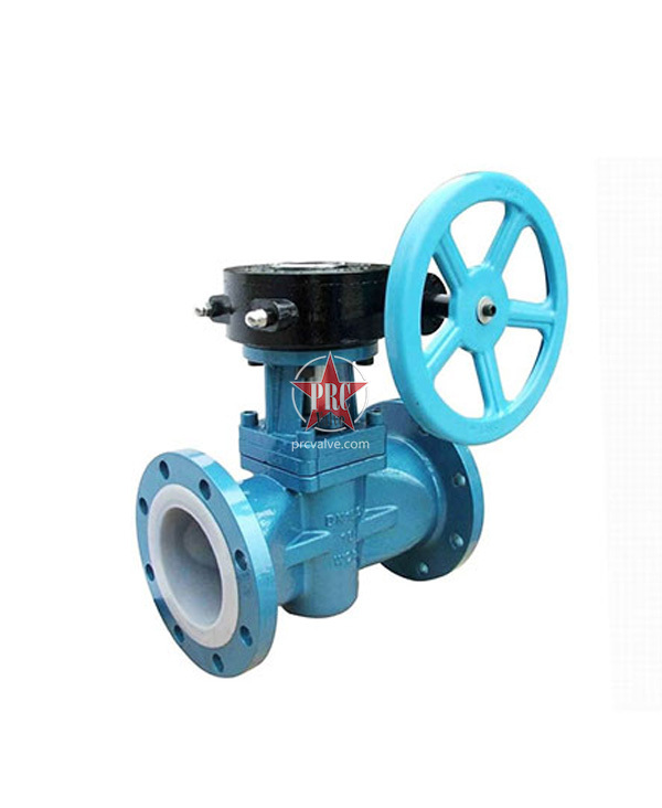 Fluorine lined plug valves
