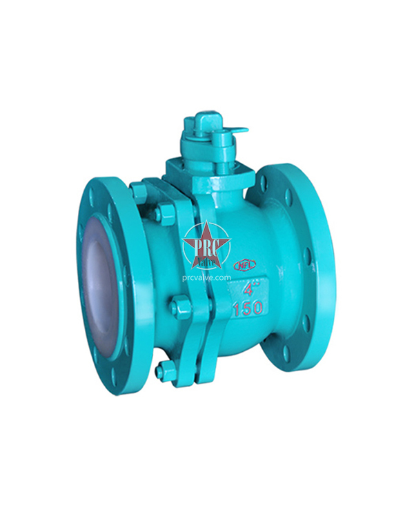Fluorine-lined ball valves