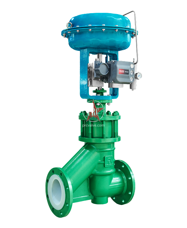 衬氟角型调节阀