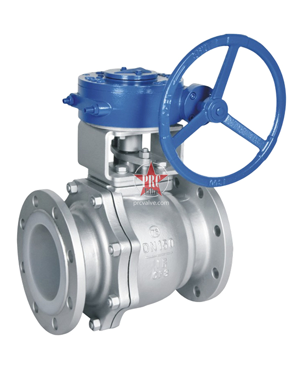 涡轮衬氟法兰球阀