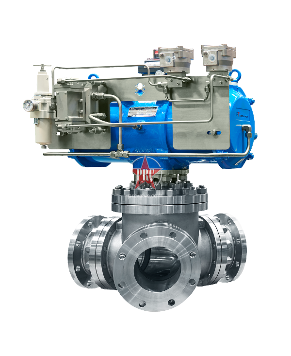 气动三通高压球阀