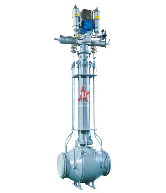 气动长杆埋地式全焊接固定球阀