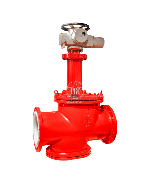 电动衬氟法兰截止阀