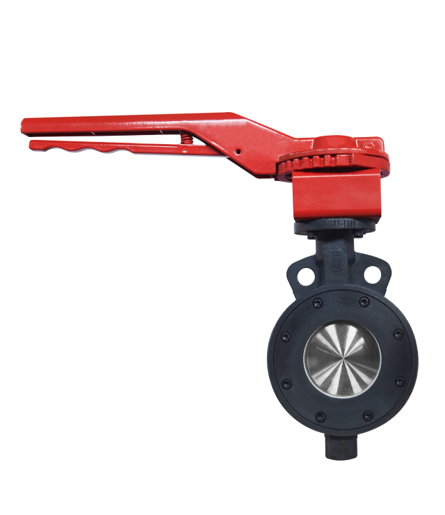 手柄式对夹三偏心硬密封蝶阀