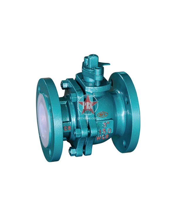 Fluorine-lined ball valves