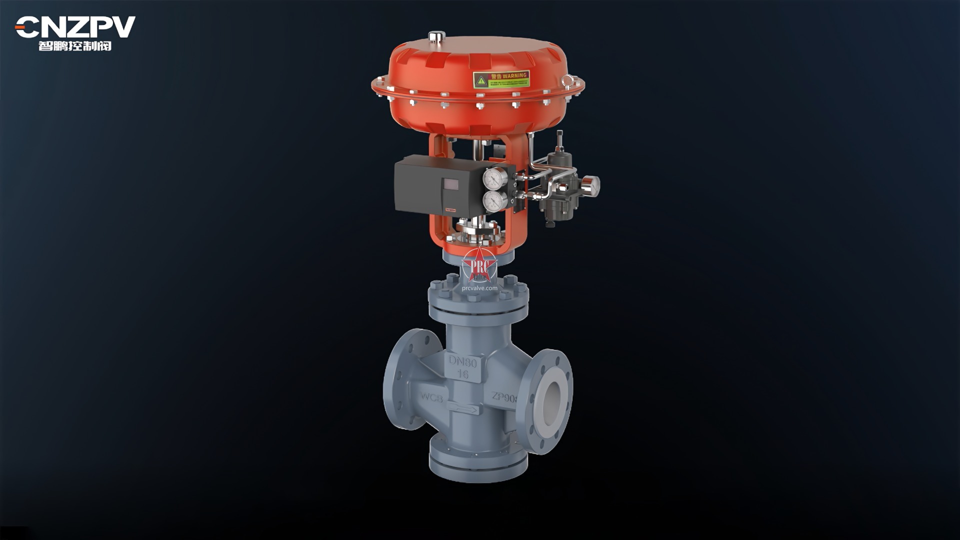 ZPL500 series fluorine lined pneumatic single-seat regulator - Zhipeng