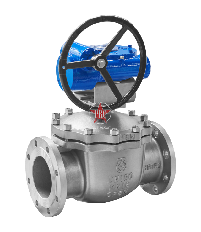 不锈钢法兰式旋塞阀（带蜗轮驱动）