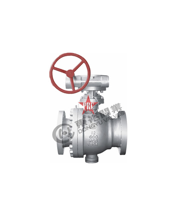 Cast steel fixed flange ball valve