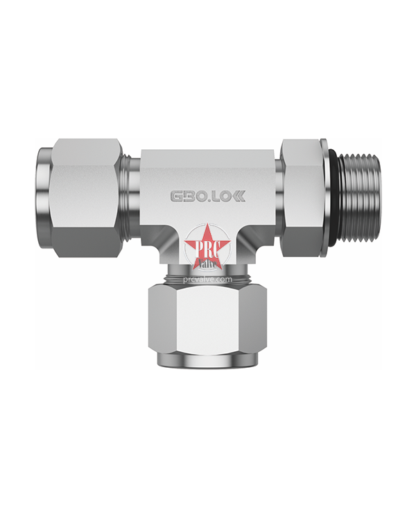 主管阳螺纹位置可调卡套三通